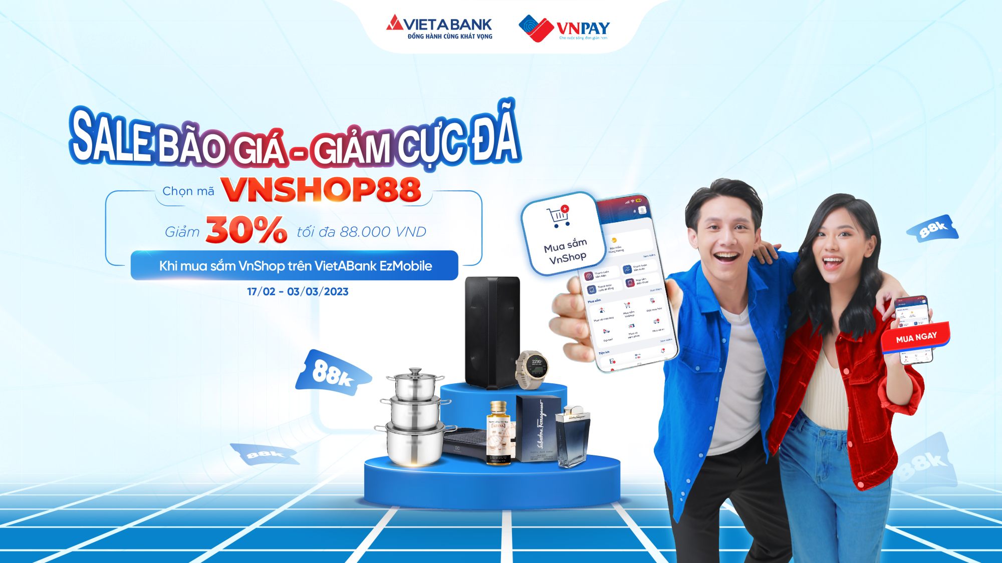 🛒 SALE BÃO GIÁ – GIẢM CỰC ĐÃ  - Giảm hơn 50% hàng loạt sản phẩm tại Mua sắm VnShop